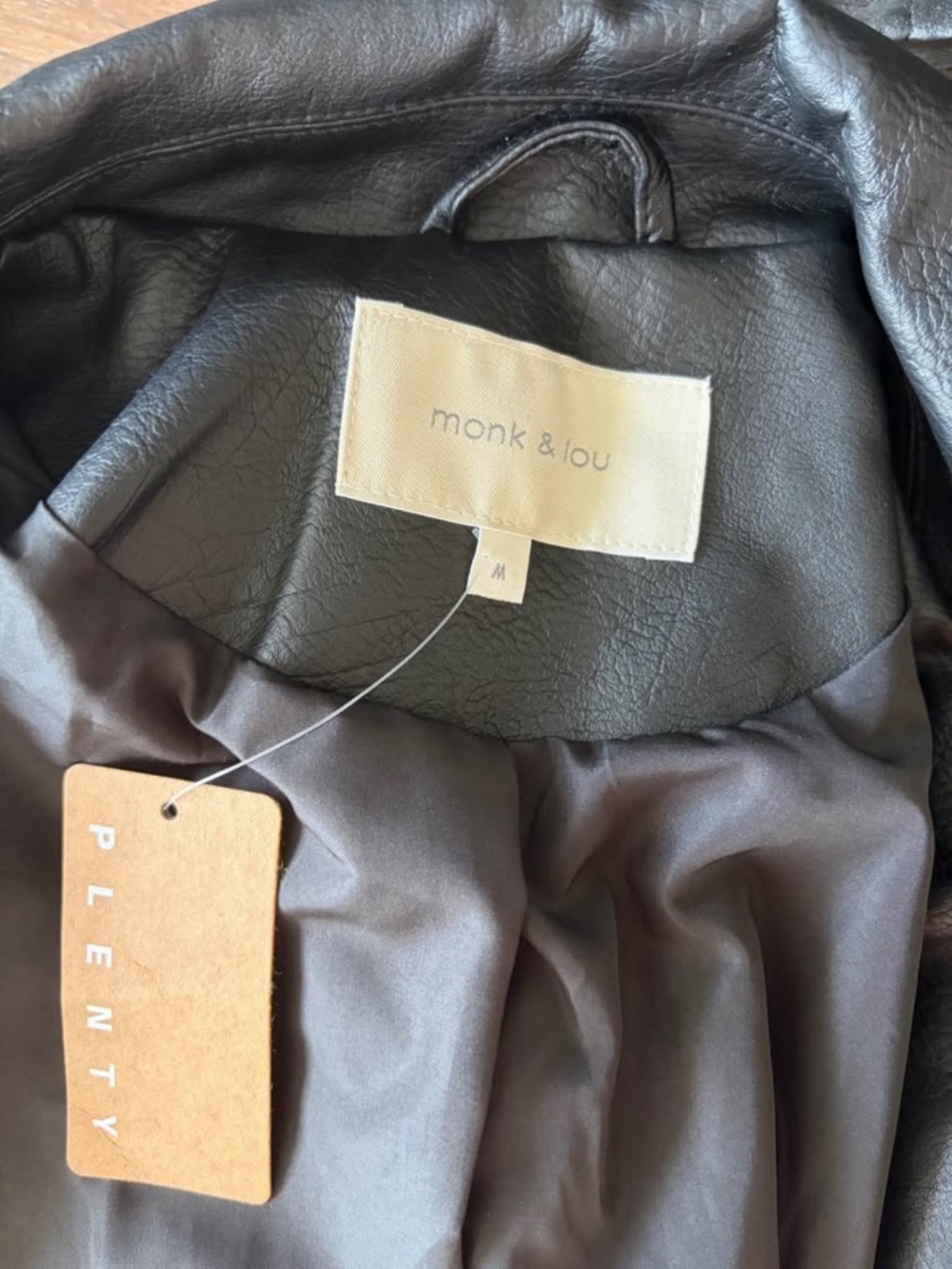 NWT Monk & Lou leather jacket - Size M - Picture 3 of 4